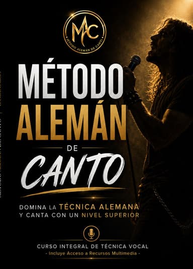Portada del Método Alemán de Canto, Edición Premium